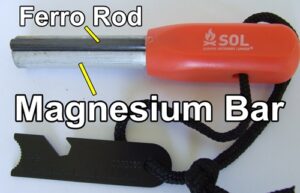 SOL Mag Fire Striker Magnesium Bar.