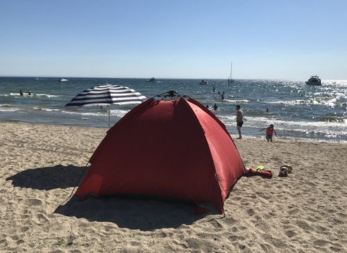 Beach sun shade instant tent