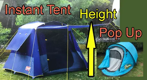Pop up tent vs instant tent